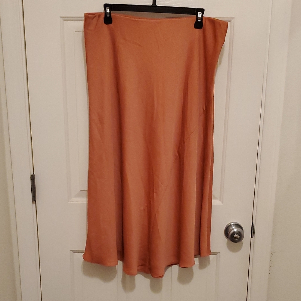 A New Day Terracotta A-Line Skirt